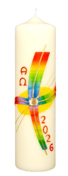 Ostertischkerze 270/70 mm, Dek. 3064